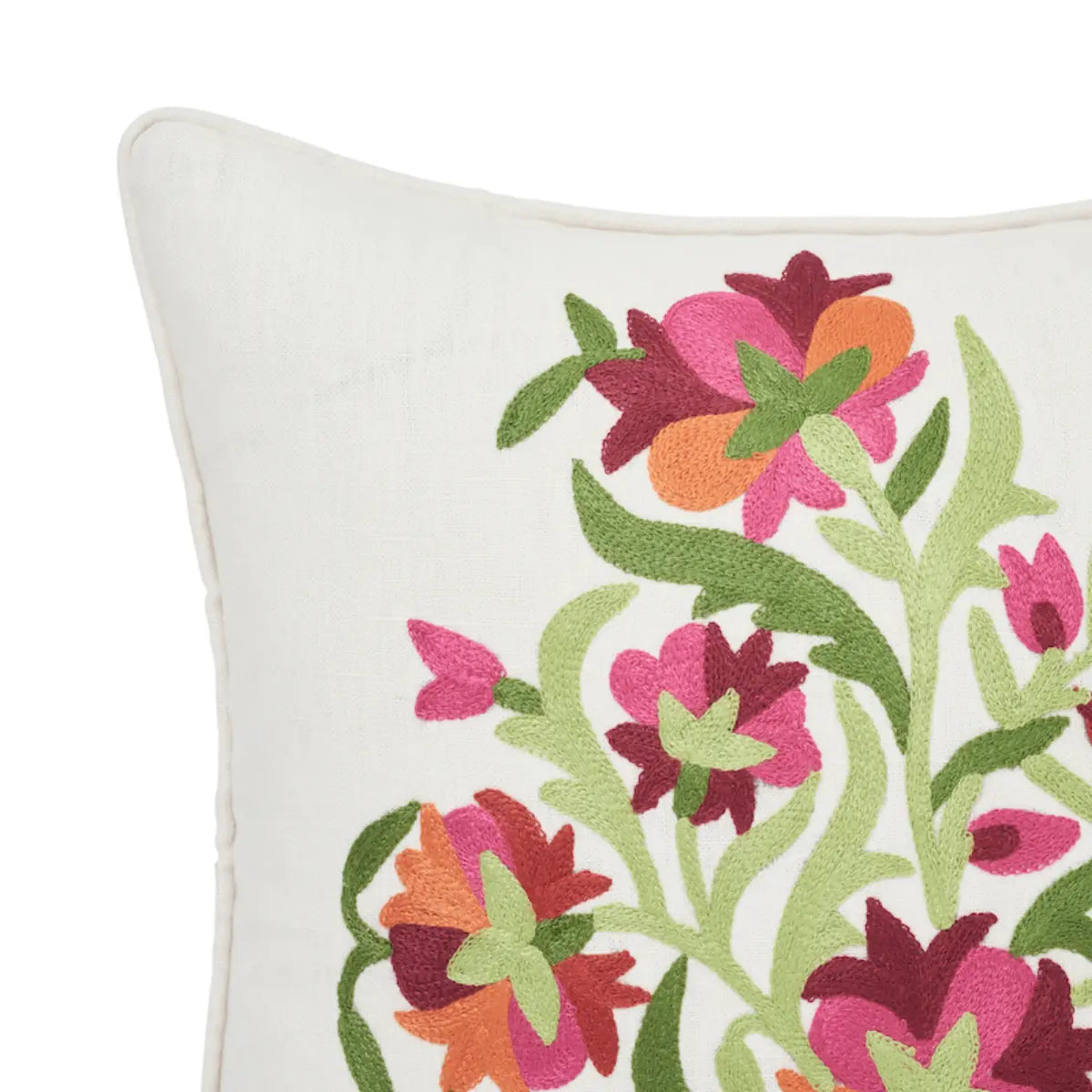 Schumacher Pillow – Antalya Medallion – Garnet - SO7574104- 18" x 18"