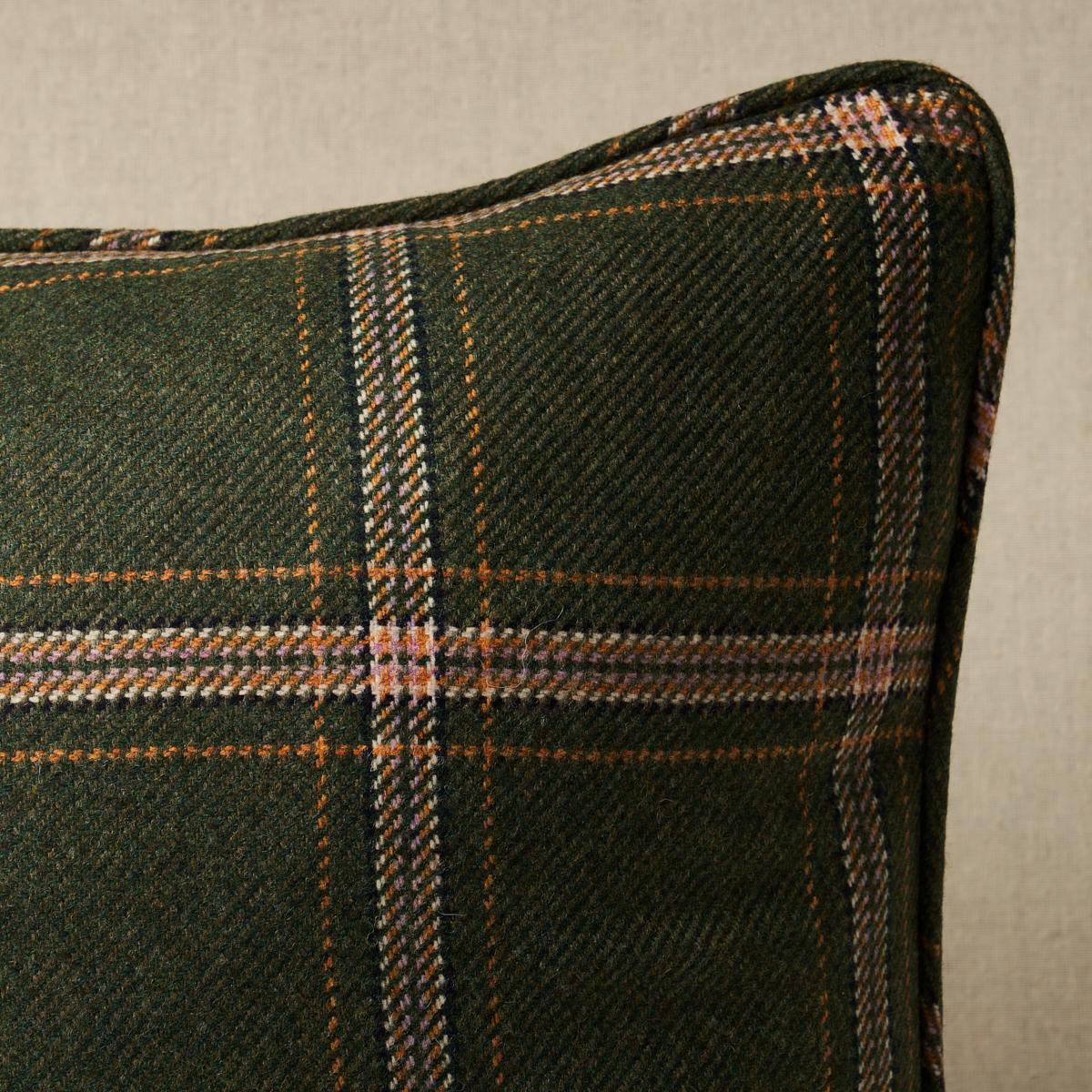 Schumacher Pillow – Blackburn Merino Plaid –  GREEN - SO8234305 20" x 20"