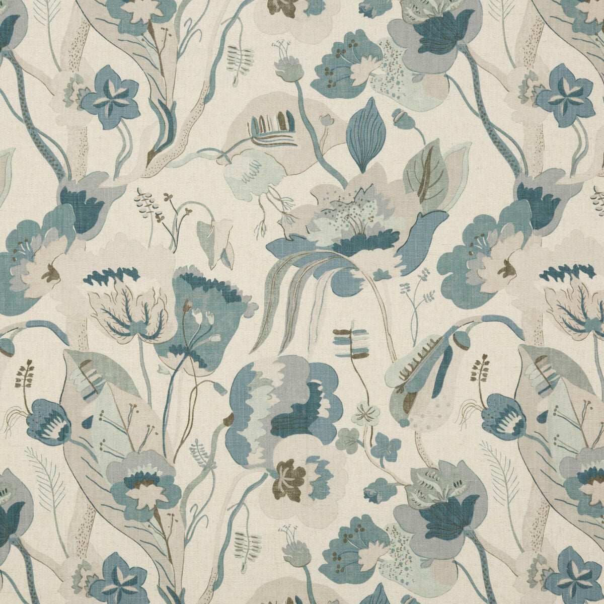 California - Linen/Denim - G P & J Baker Fabric