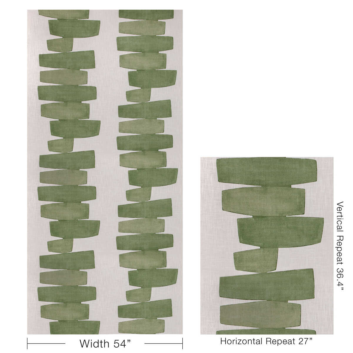 Stacked - Leaf - KRAVET COUTURE Tela