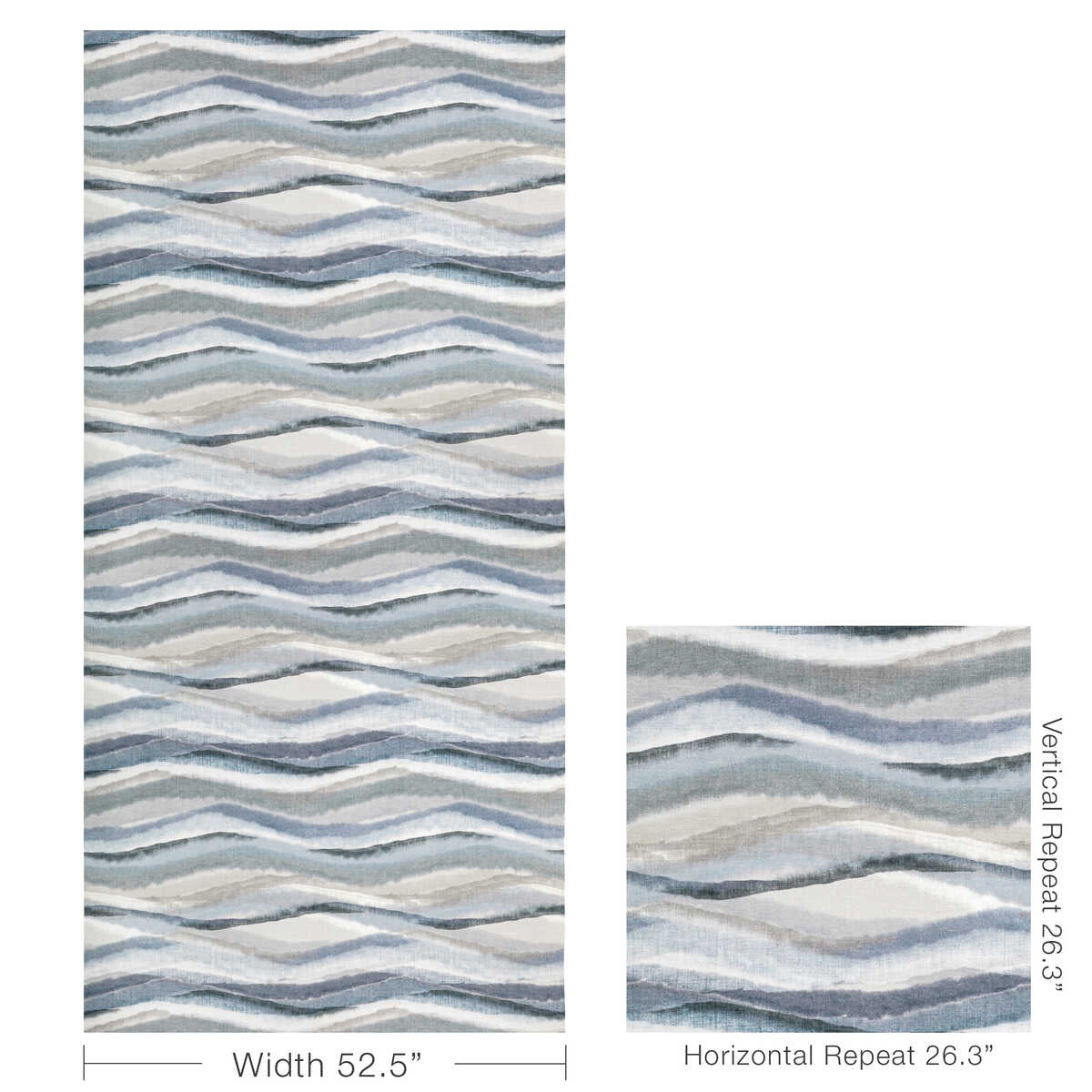 Striate - Indigo - KRAVET COUTURE Fabric