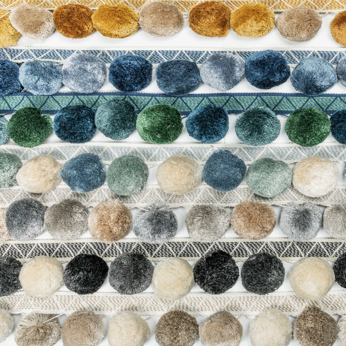 Phuket Poms - Pewter - KRAVET COUTURE Trim