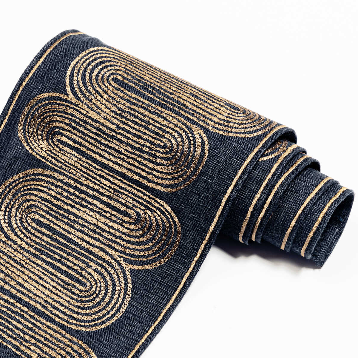 Ischia Tape - Gold/Navy - KRAVET COUTURE Trim