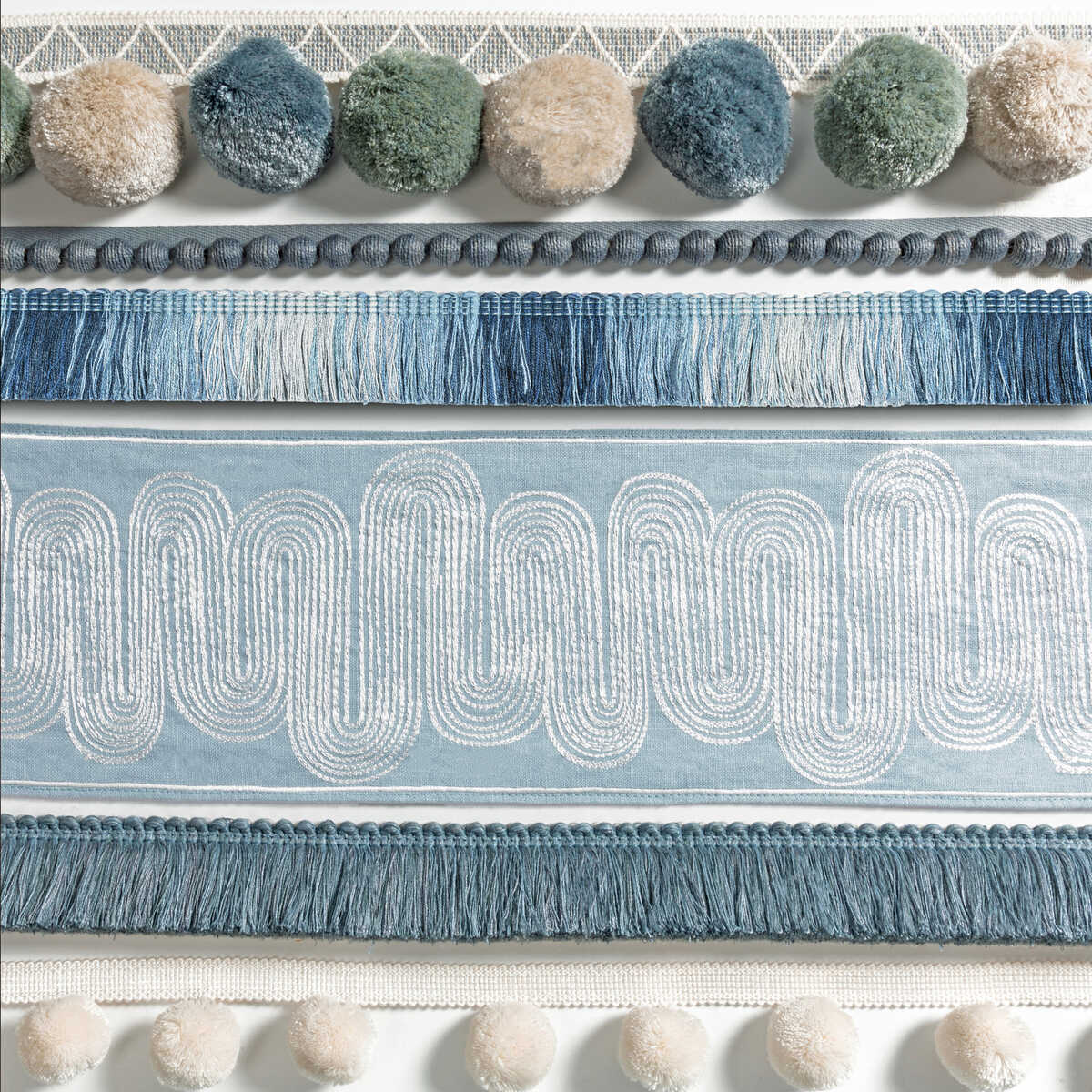 Daintree Fringe - Indigo - KRAVET COUTURE Trim