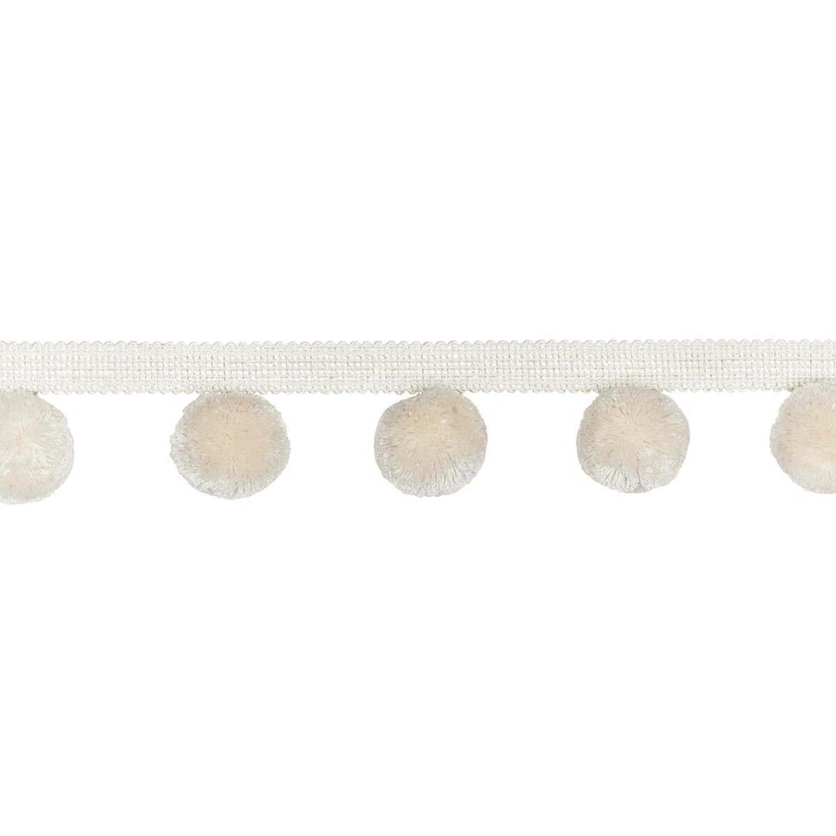 Paradise Poms - Ivory - KRAVET COUTURE Recortar
