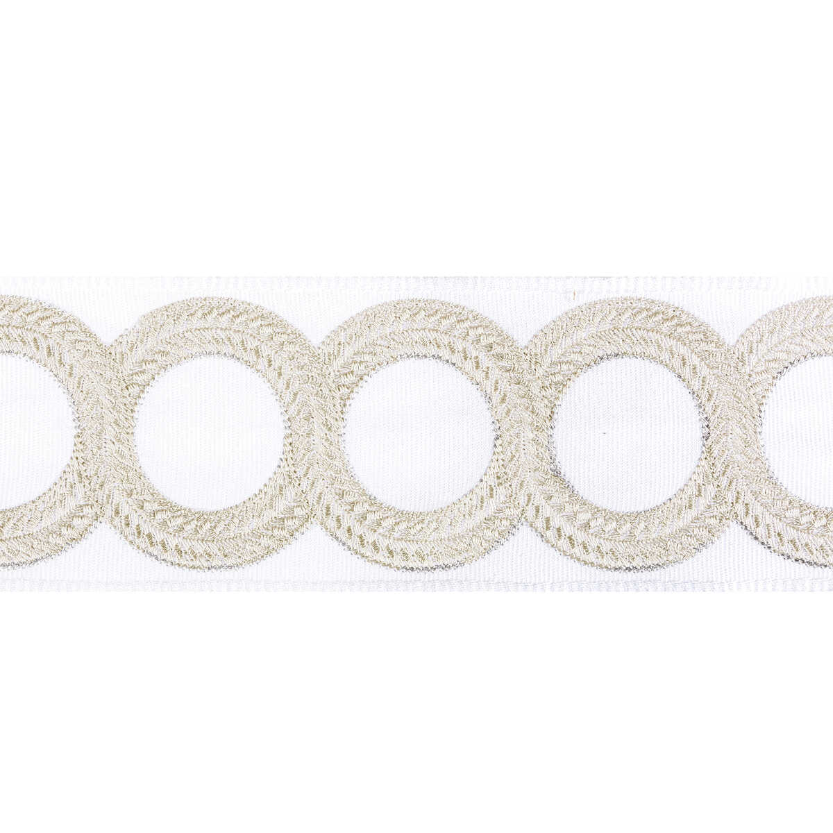 Looped Tape - Light Silver - KRAVET COUTURE Trim