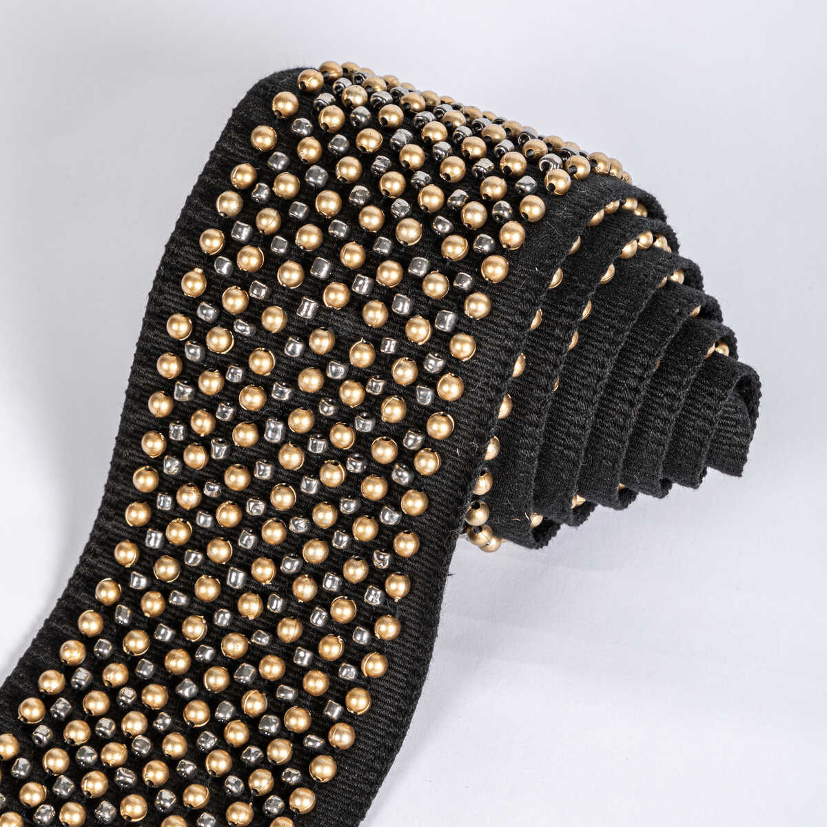 Galaxy Bead Tape - Noir - KRAVET COUTURE Trim