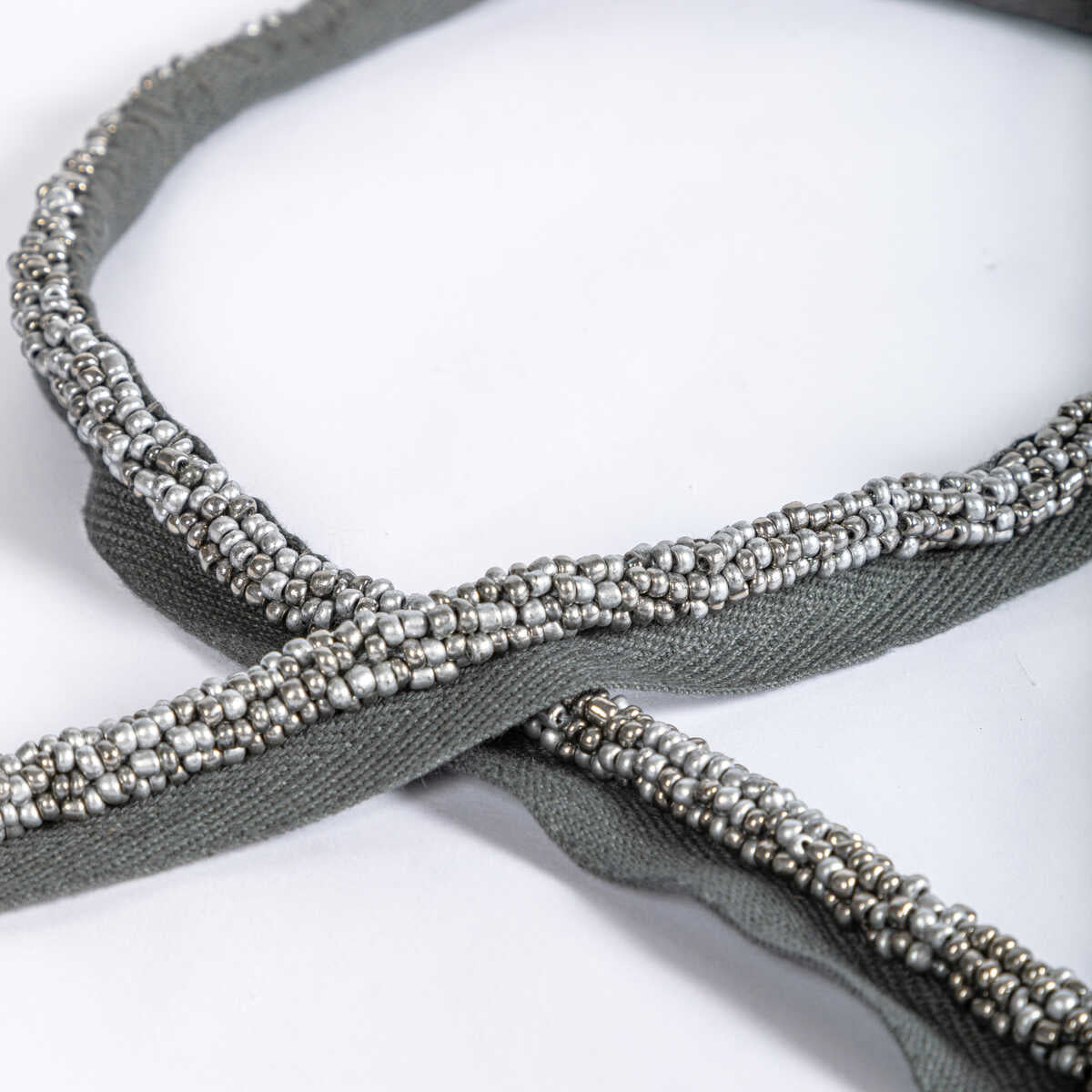 Luxe Bead Cord - Platinum - KRAVET COUTURE Trim