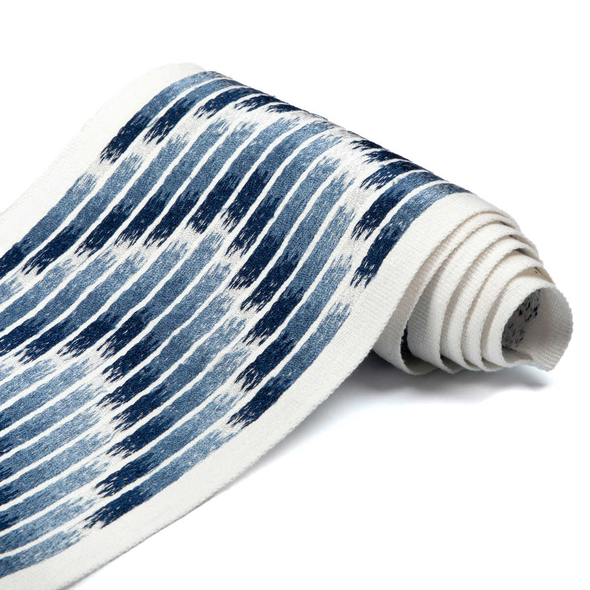 Chevron Wide Tape - Indigo - KRAVET COUTURE Trim