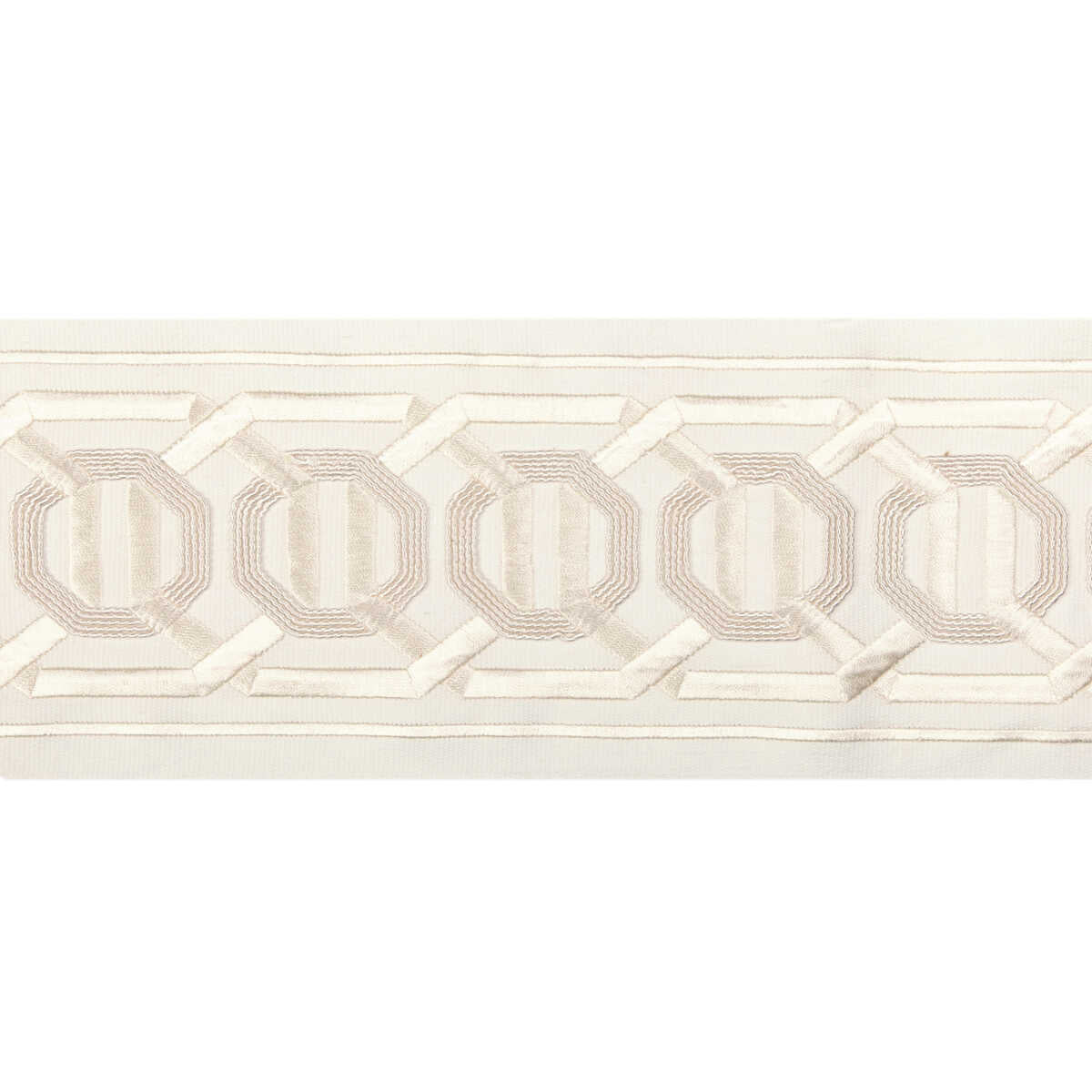Octagon Wide Tape - Ivory - KRAVET COUTURE Trim