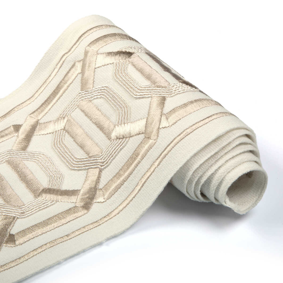 Octagon Wide Tape - Beige - KRAVET COUTURE Trim