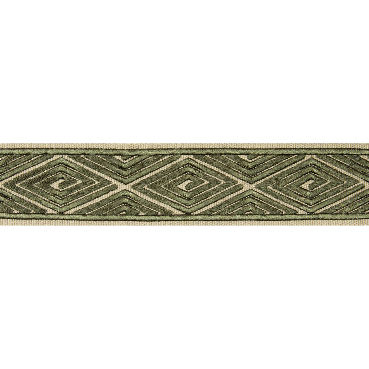 Labyrinthe Tape - Green - BRUNSCHWIG & FILS Trim
