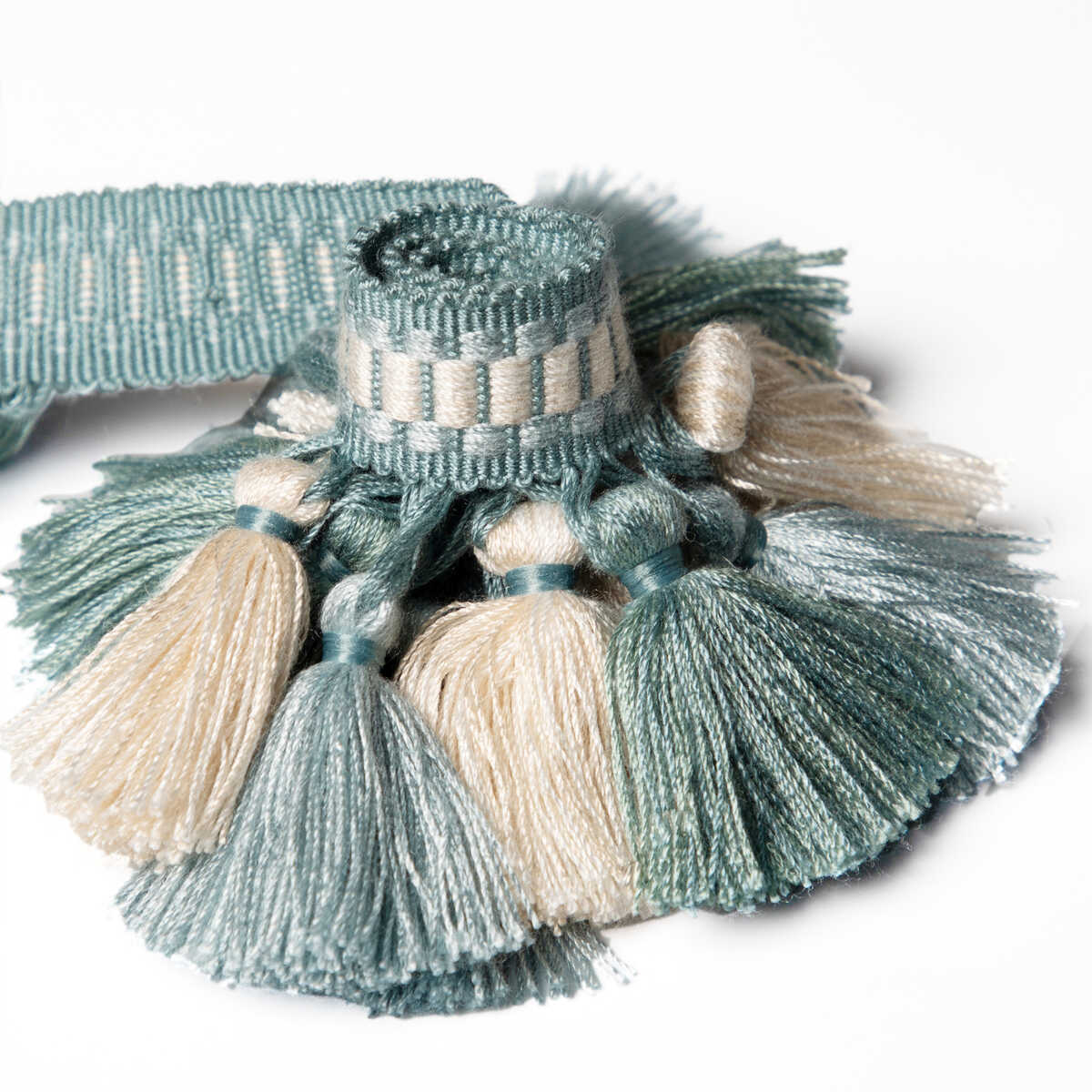 Andre Tassel Fringe - Aqua - BRUNSCHWIG & FILS Recortar