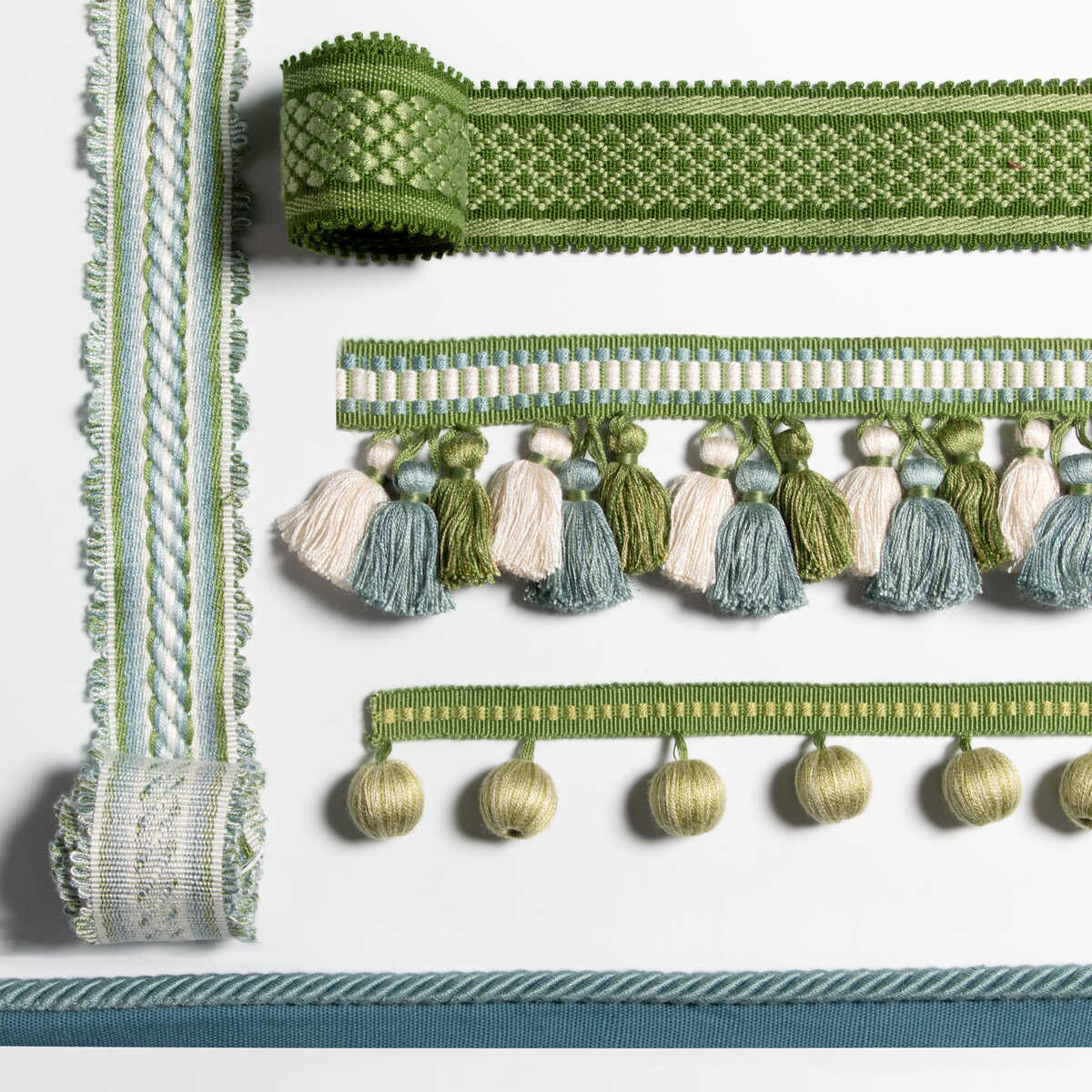 Bastille Braid - Emerald - BRUNSCHWIG & FILS Recortar