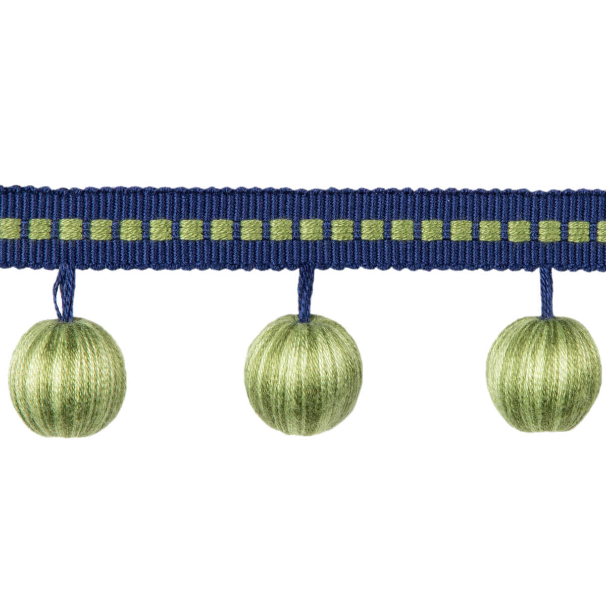Claude Ball Fringe - Navy - BRUNSCHWIG & FILS Recortar