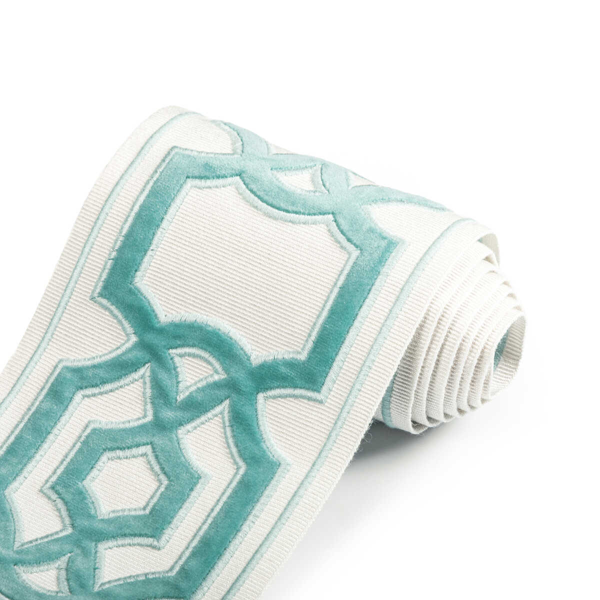 Cerise Tape - Aqua - BRUNSCHWIG & FILS Trim