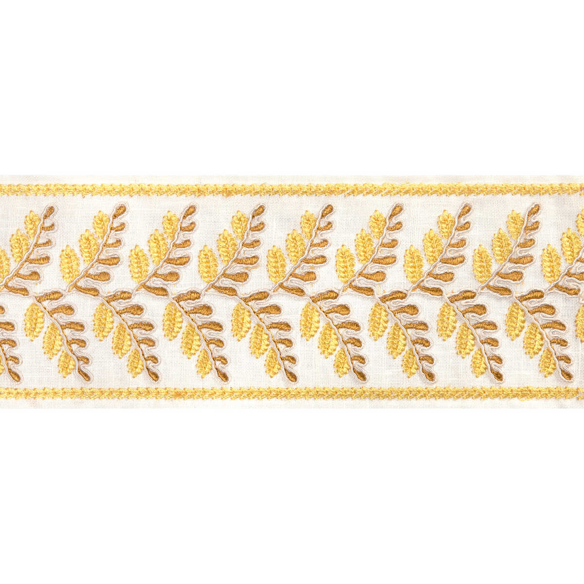Fougere Border - Canary - BRUNSCHWIG & FILS Trim