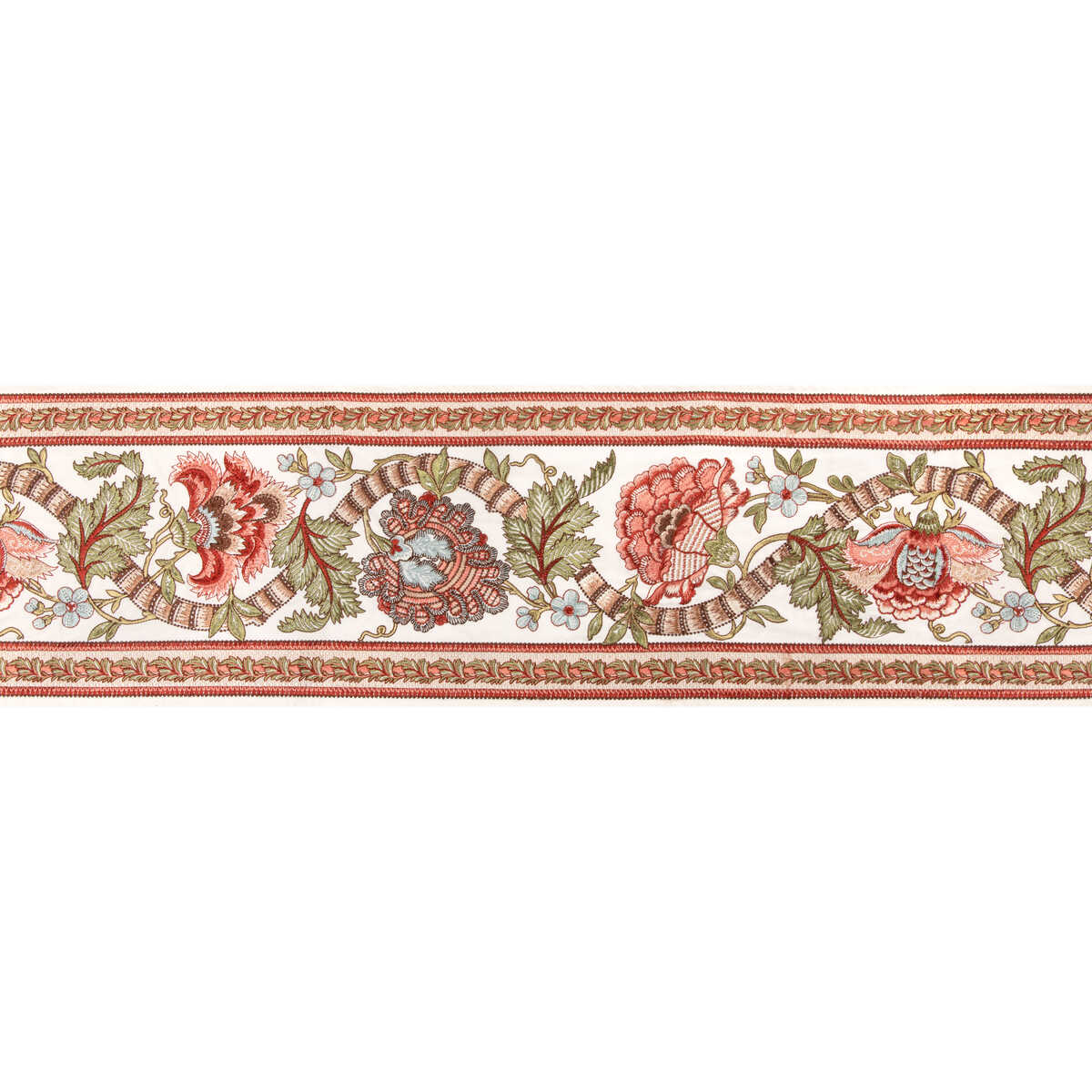 Lauris Border - Apricot/Sage