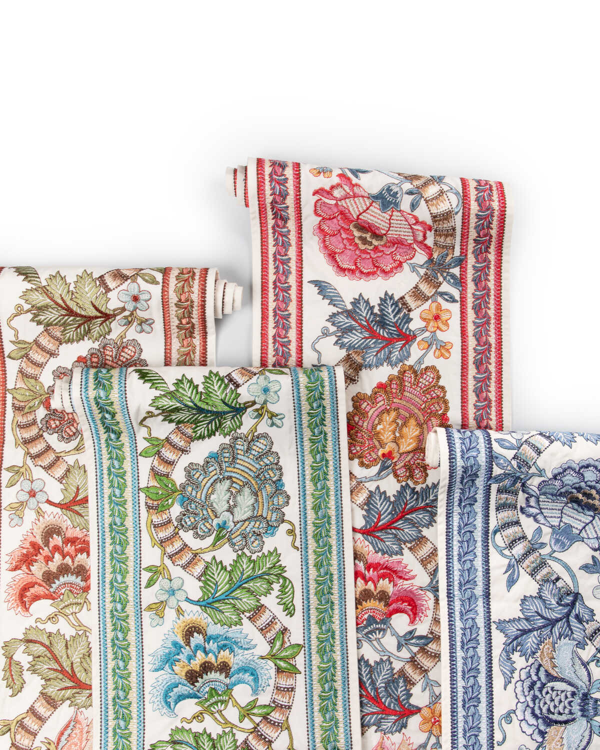Lauris Border - Apricot/Sage - BRUNSCHWIG & FILS Trim