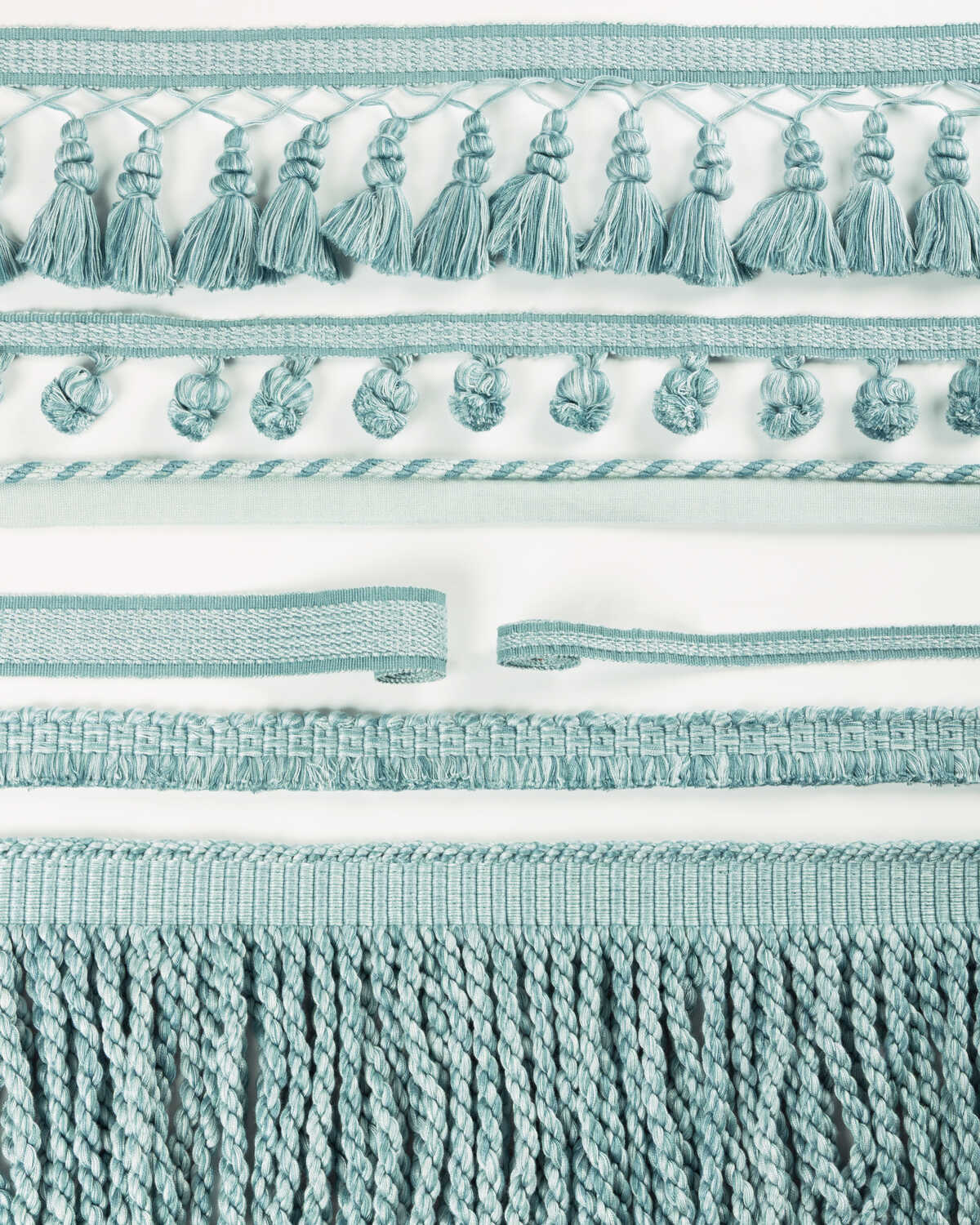 Montcel Brush Fringe - Aqua - BRUNSCHWIG & FILS Trim