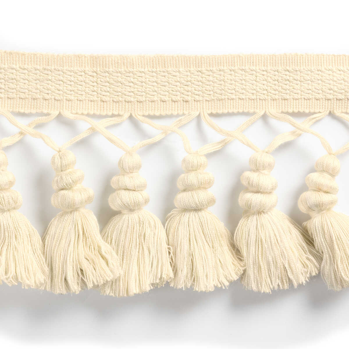Montcel Tassel Fringe - Ivory - BRUNSCHWIG & FILS Trim