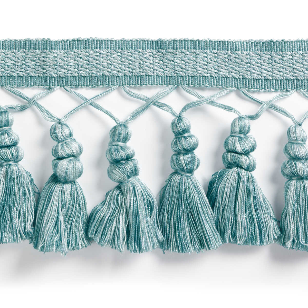 Montcel Tassel Fringe - Aqua - BRUNSCHWIG & FILS Trim
