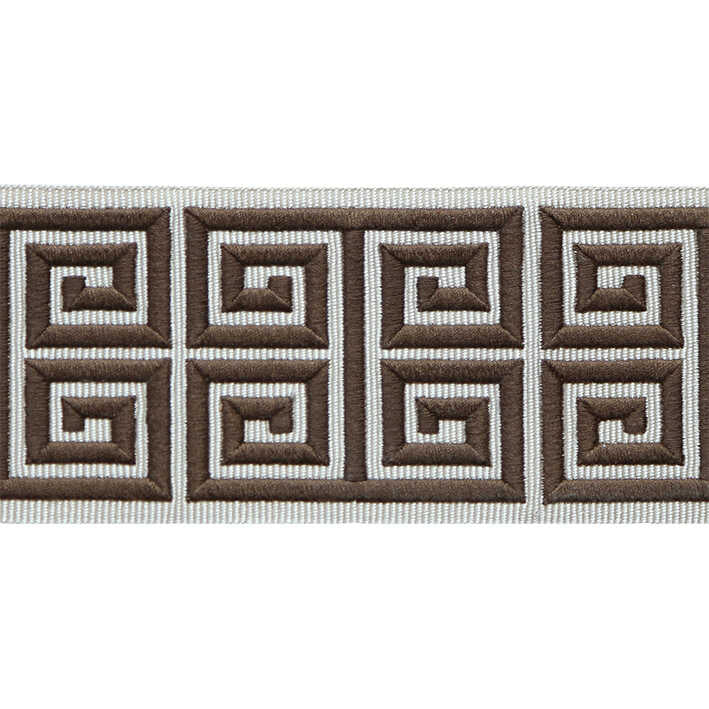 Greek Emb Border - Brown - LEE JOFA Trim