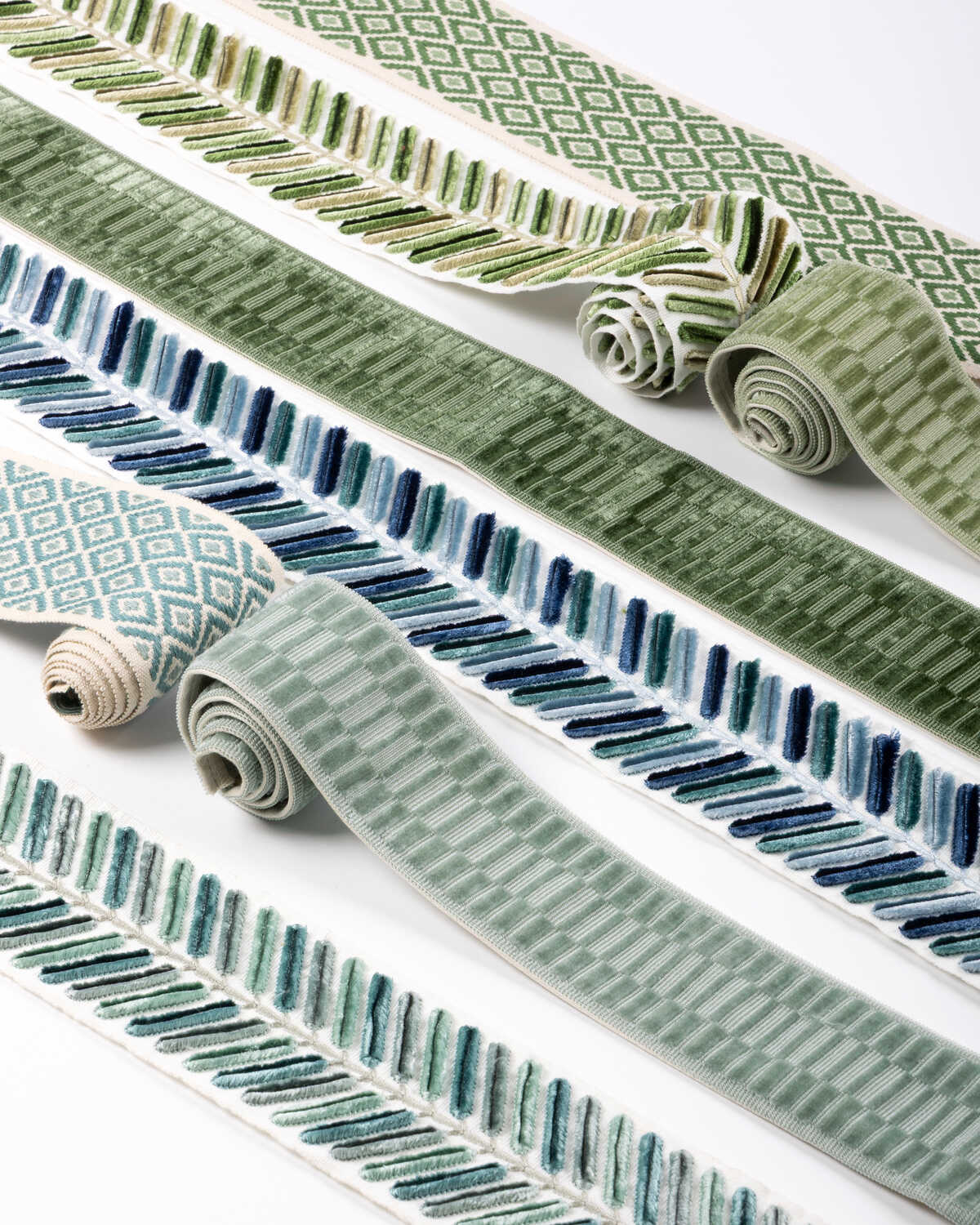 Wingfield Emb Tape - Blue - LEE JOFA Trim
