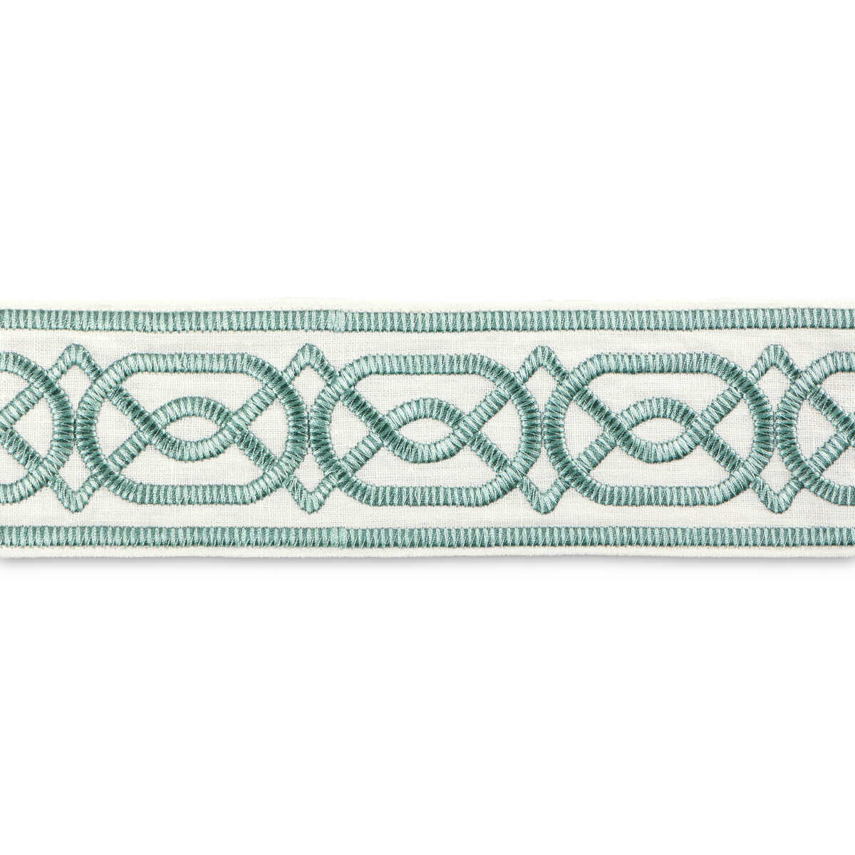 Shire Emb Tape - Aqua - LEE JOFA Trim