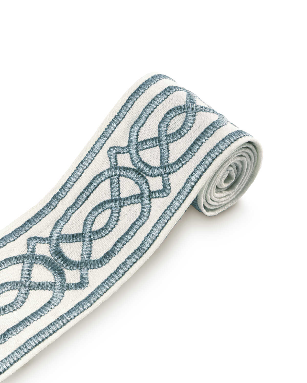 Shire Emb Tape - Blue - LEE JOFA Trim