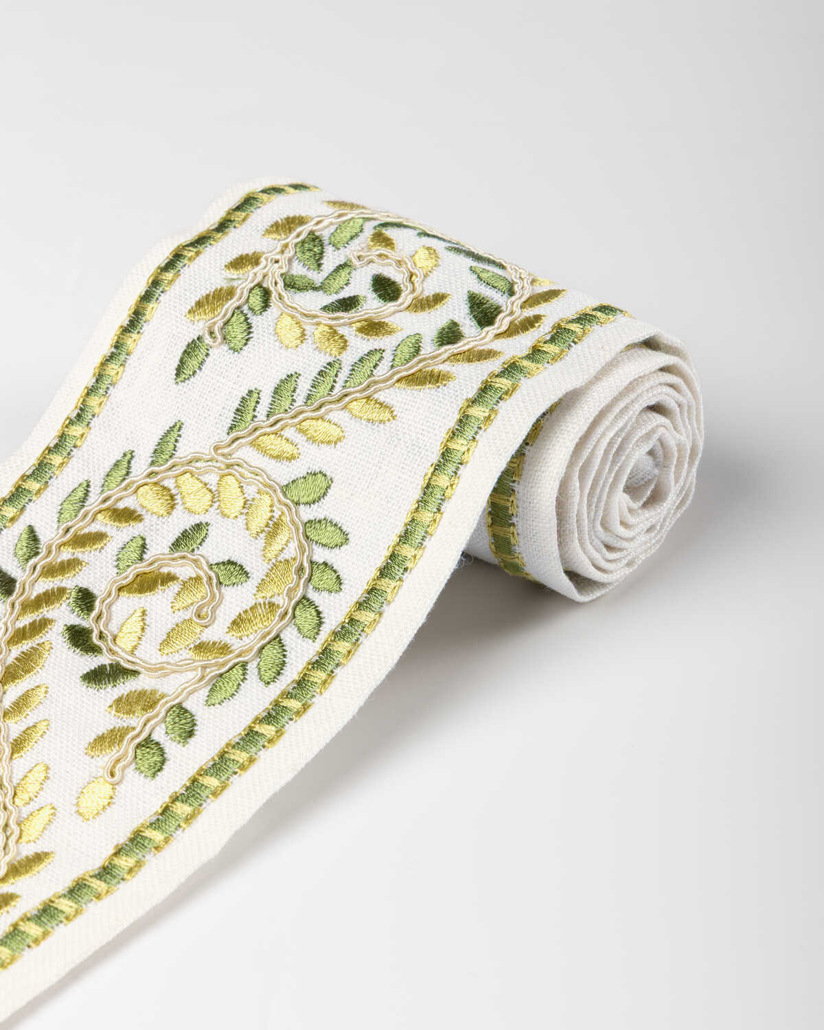 Langton Emb Tape - Green - LEE JOFA Trim