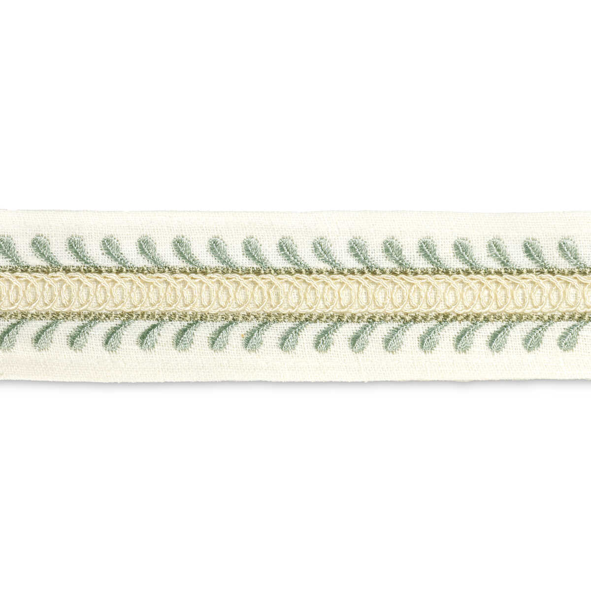 Tapton Emb Tape - Aqua - LEE JOFA Trim