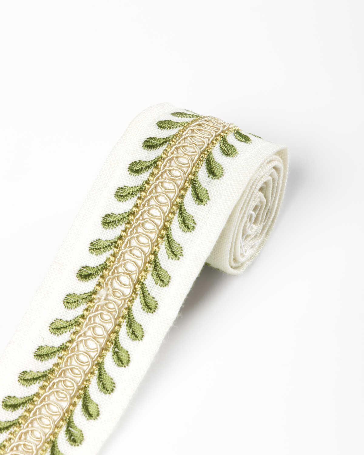 Tapton Emb Tape - Green - LEE JOFA Trim