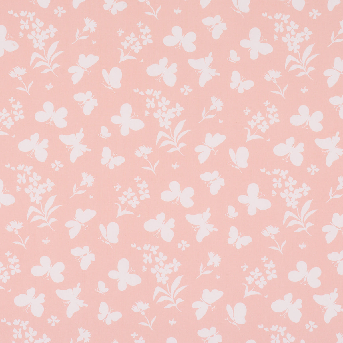 Butterflies - Peach - Schumacher TL400001 Fabric - Schumacher Fabric