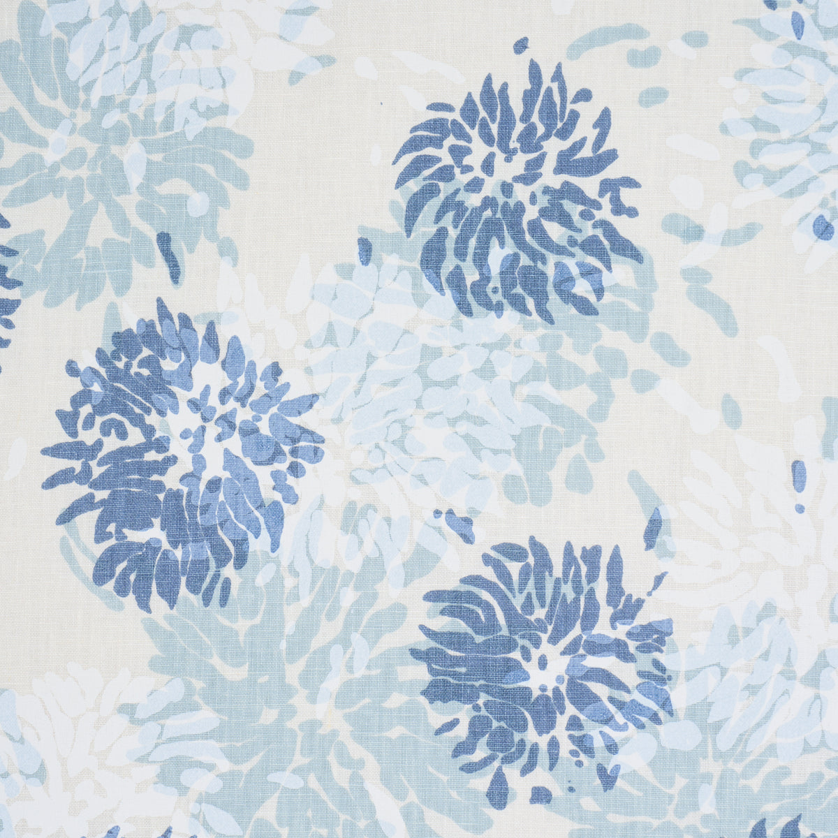 CHRYSANTHEMUM-BY-TILLETT-BLUES-SCHUMACHER-TL400013 - Schumacher Fabric