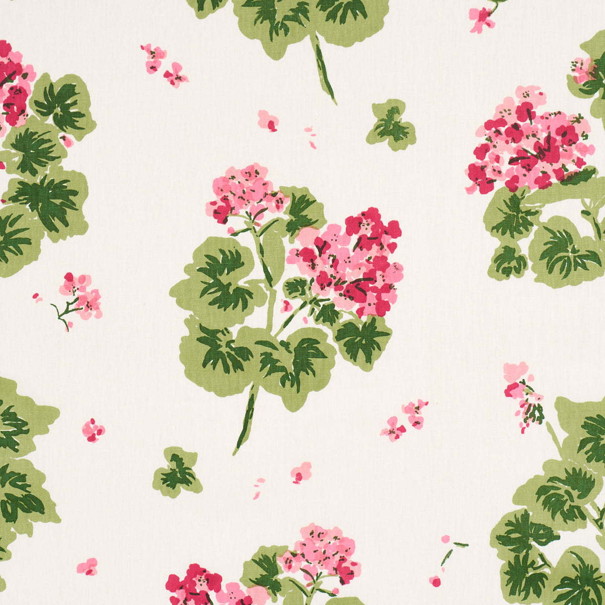 Geranium - Pinks - Schumacher TL400022 Fabric - Schumacher Fabric