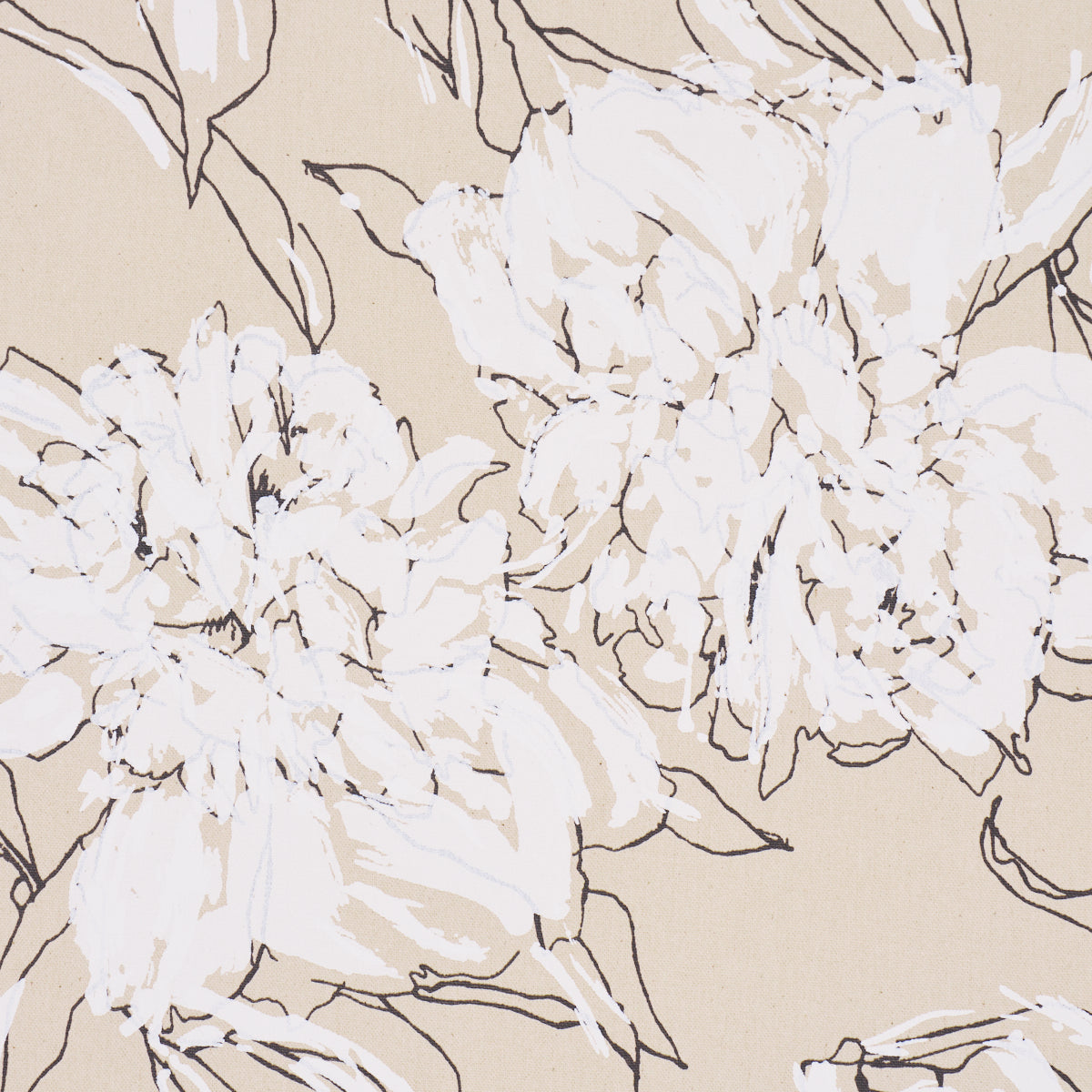 PEONY-SILHOUETTE-GRAPHITE-SCHUMACHER-TL400062 - Schumacher Fabric