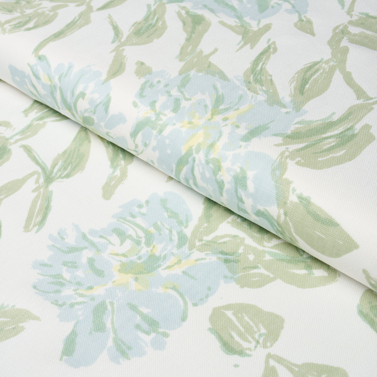 PEONY-GREEN-SOFT-BLUE-SCHUMACHER-TL400070 - Schumacher Fabric