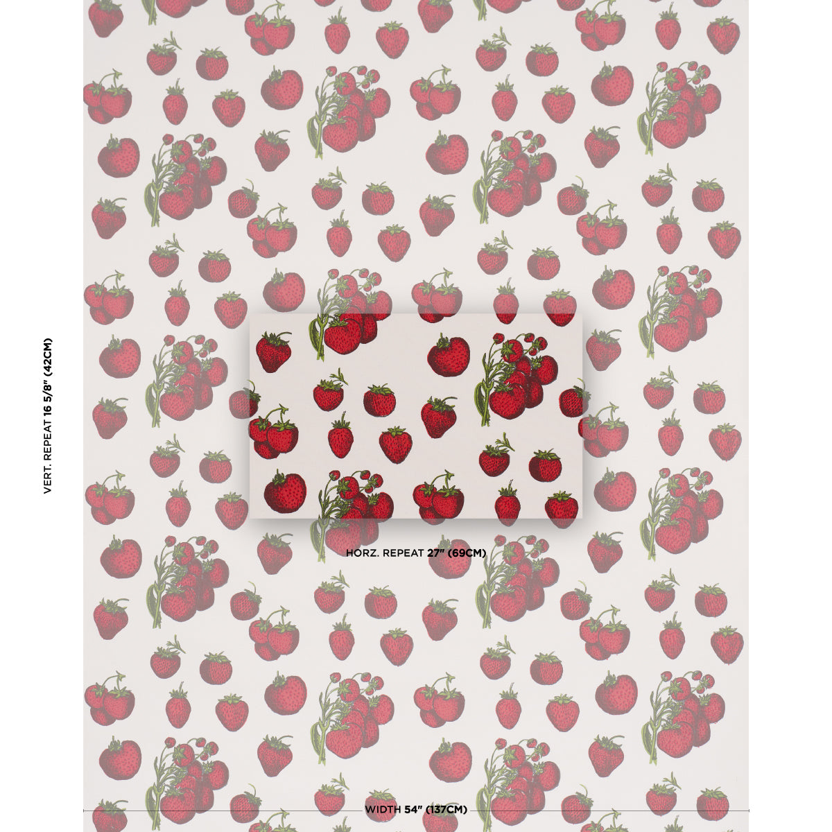 STRAWBERRY-FIELDS-RED-SCHUMACHER-TL400081 - Schumacher Fabric