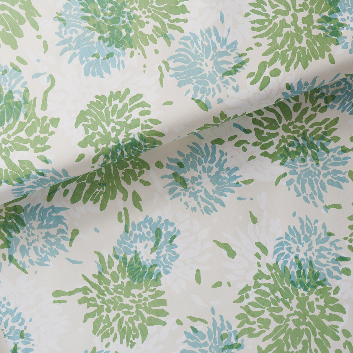 CHRYSANTHEMUM-BY-TILLETT-GREEN-SKY-SCHUMACHER-TL800000 - Schumacher Wallpaper
