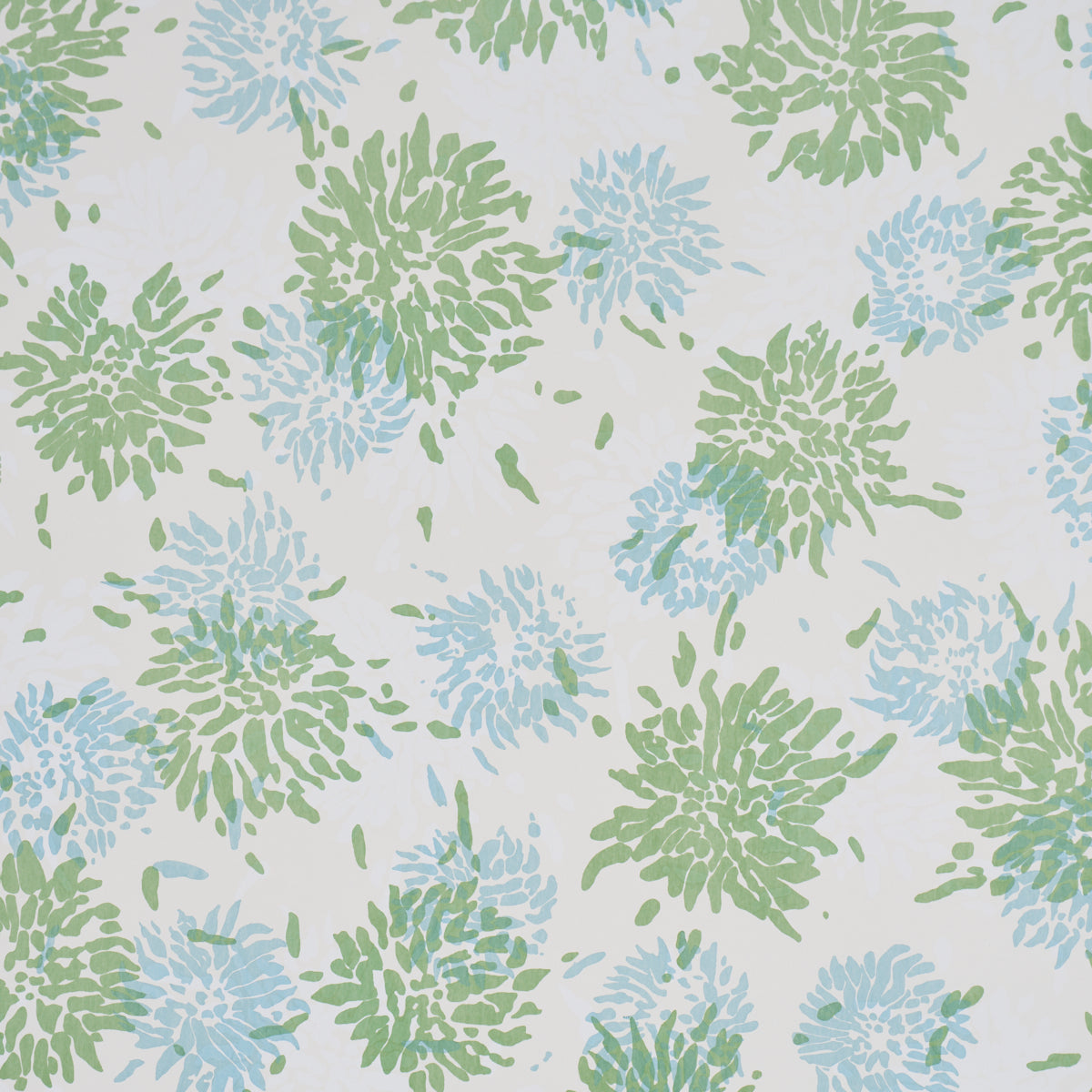CHRYSANTHEMUM-BY-TILLETT-GREEN-SKY-SCHUMACHER-TL800000 - Schumacher Wallpaper