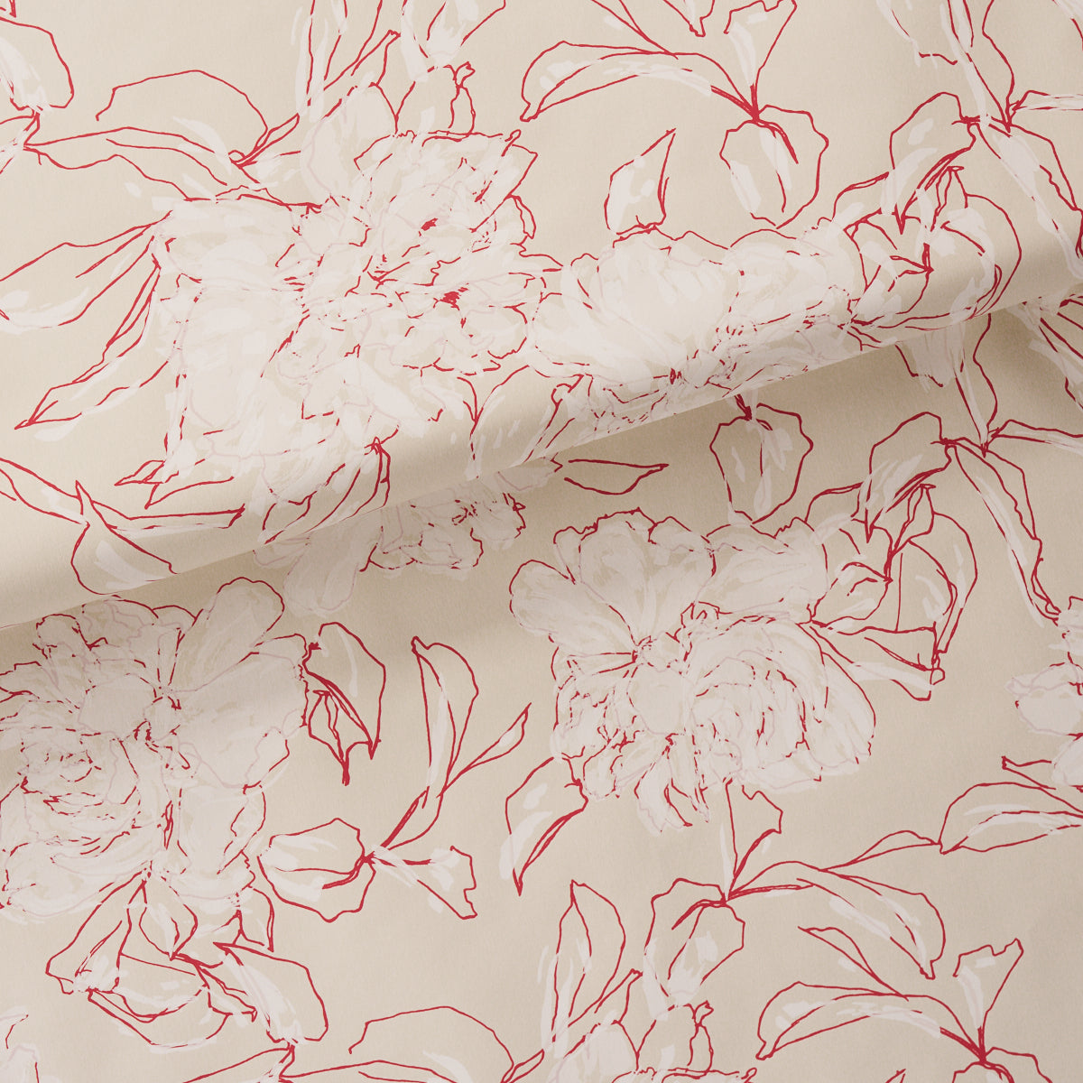 PEONY-SILHOUETTE-RED-SCHUMACHER-TL800012 - Schumacher Wallpaper