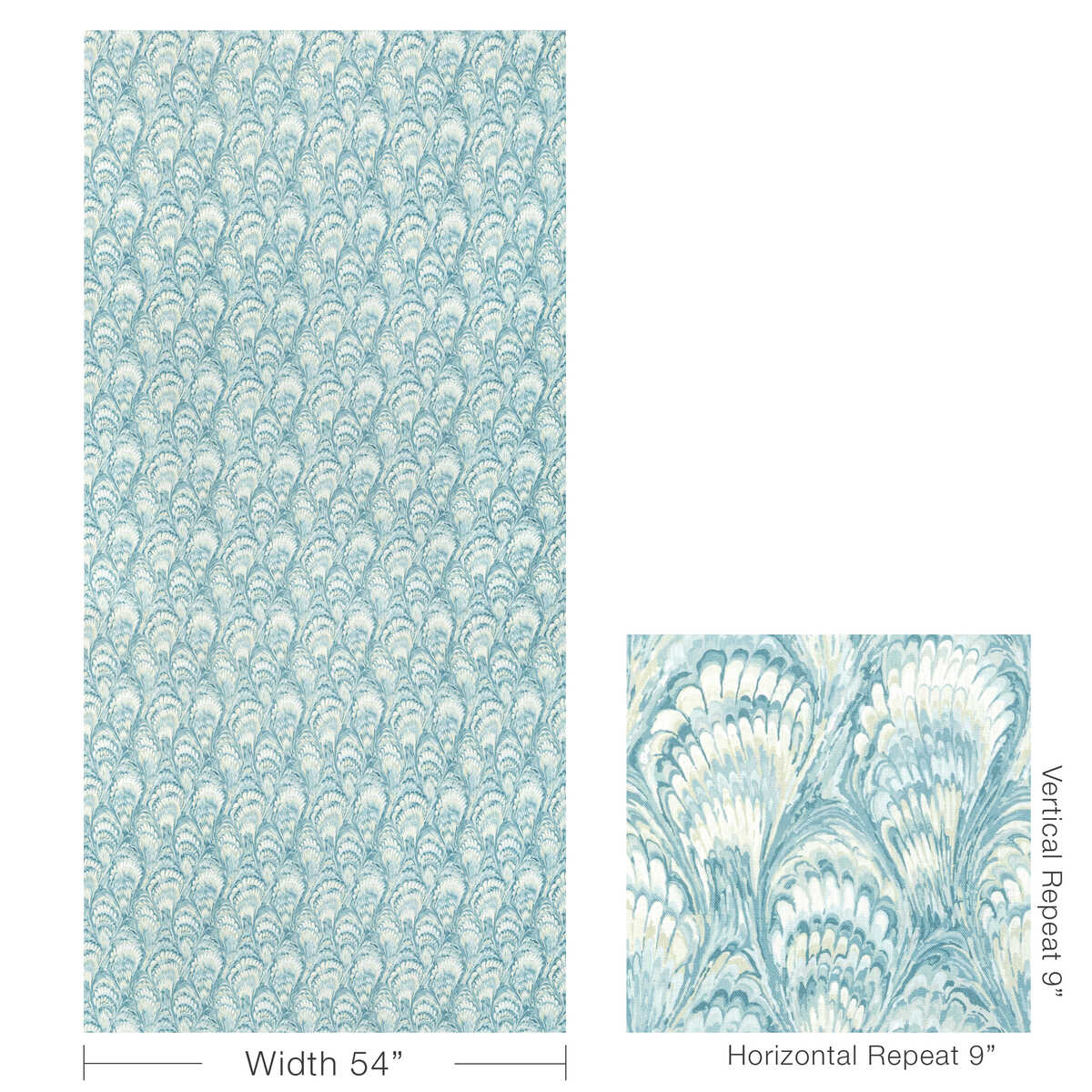 Torcello - Sea - KRAVET BASICS Fabric
