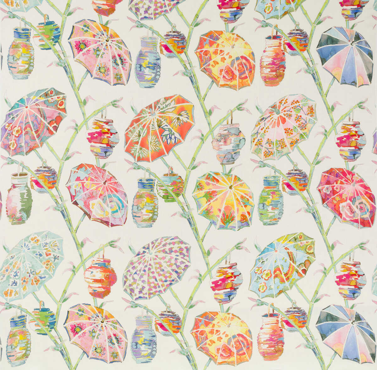 Umbrellas - Rainbow - KRAVET DESIGN Fabric