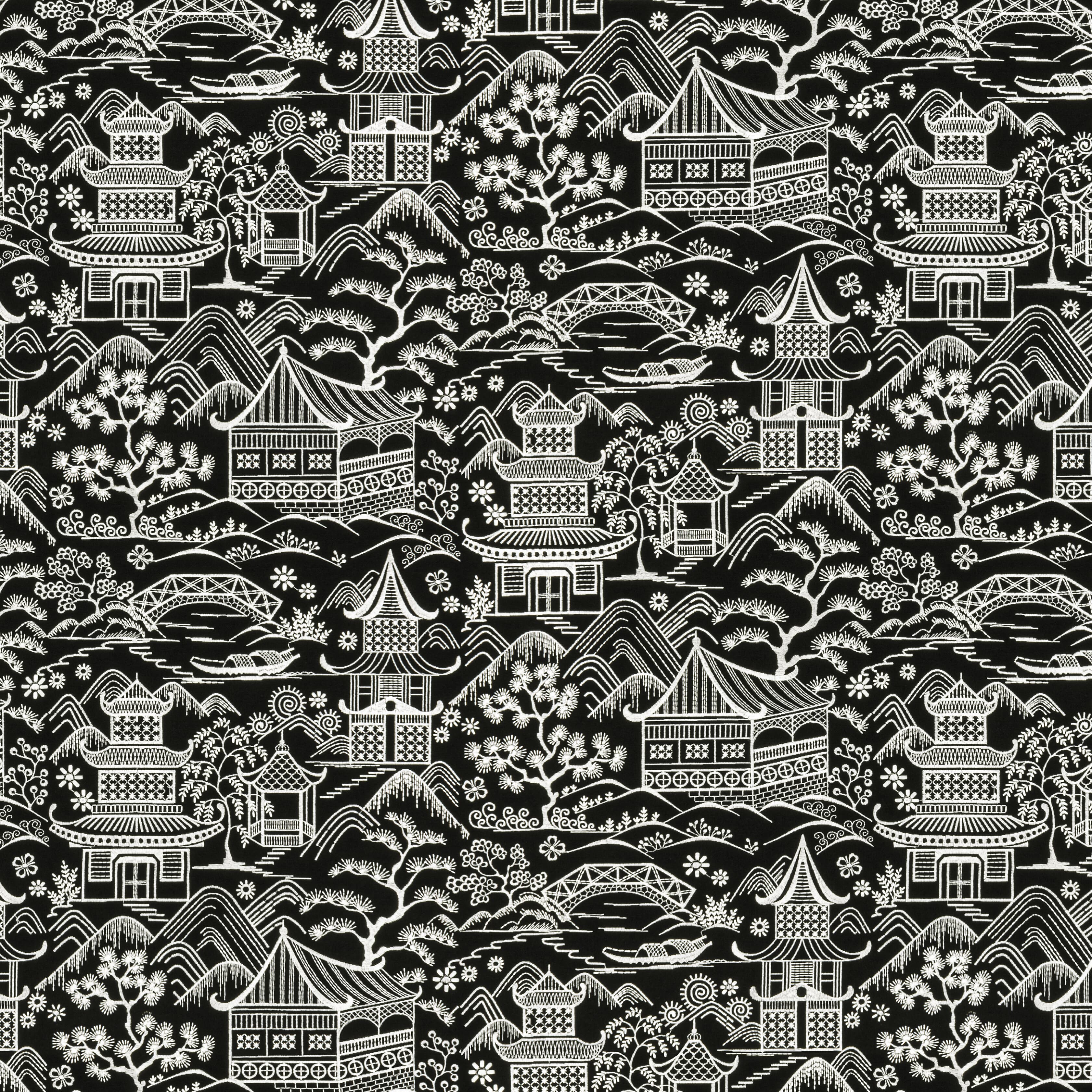 UPSALA-2-BLACKWHITE-STOUT-TEXTILES - Stout Textiles Fabric