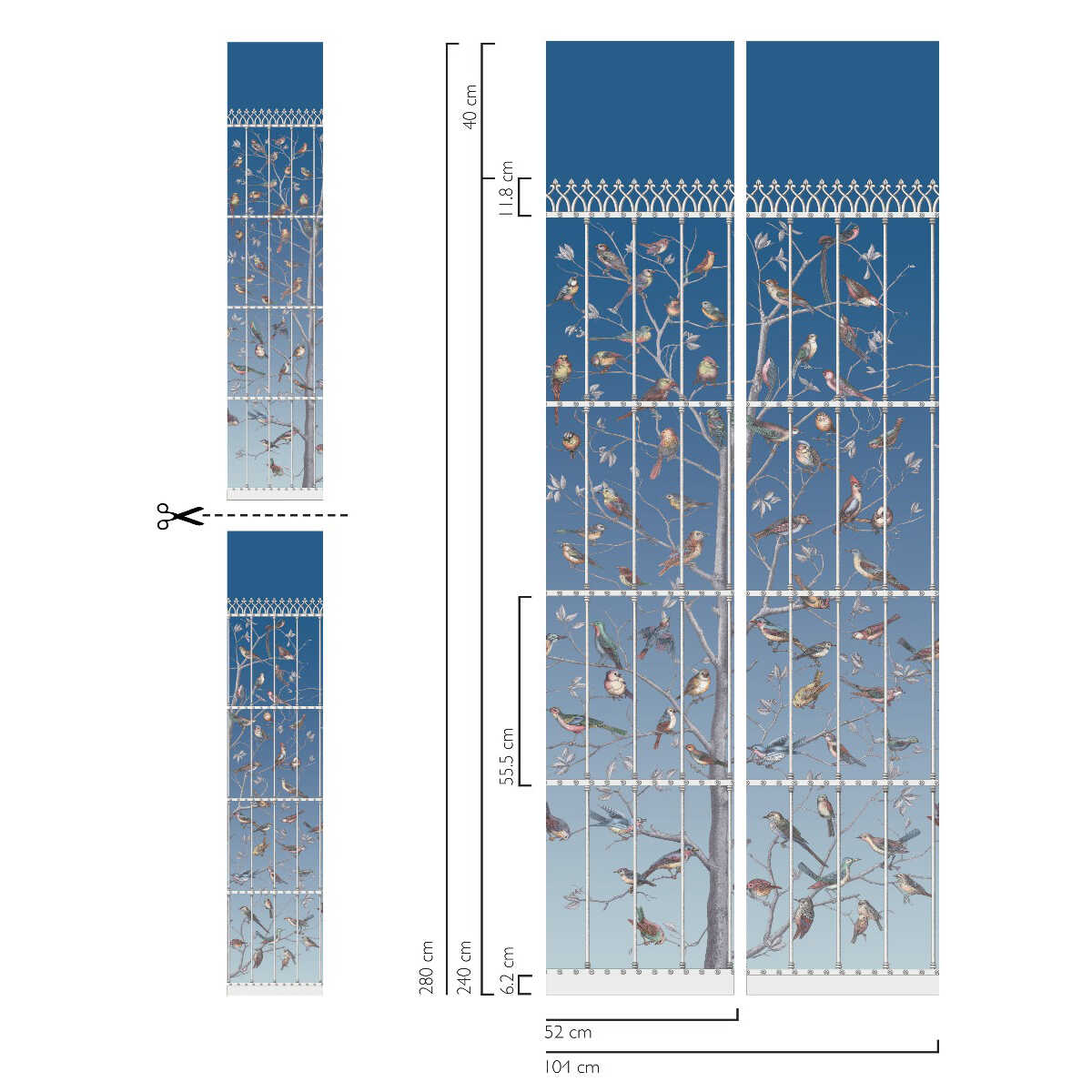 Uccelli - Hyacinth - COLE & SON Wallpaper