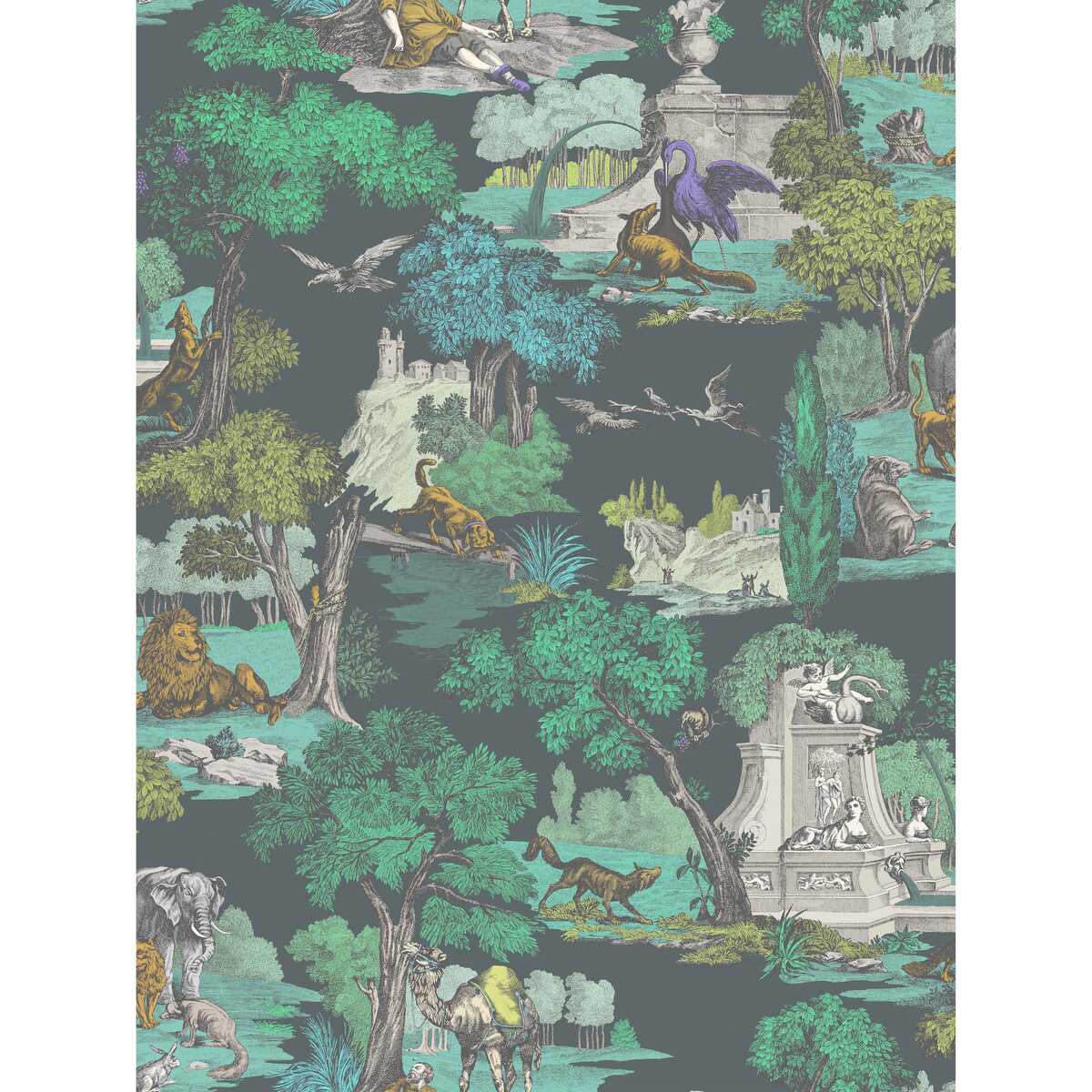 Versailles Grand Print - Viridian - COLE & SON Tela