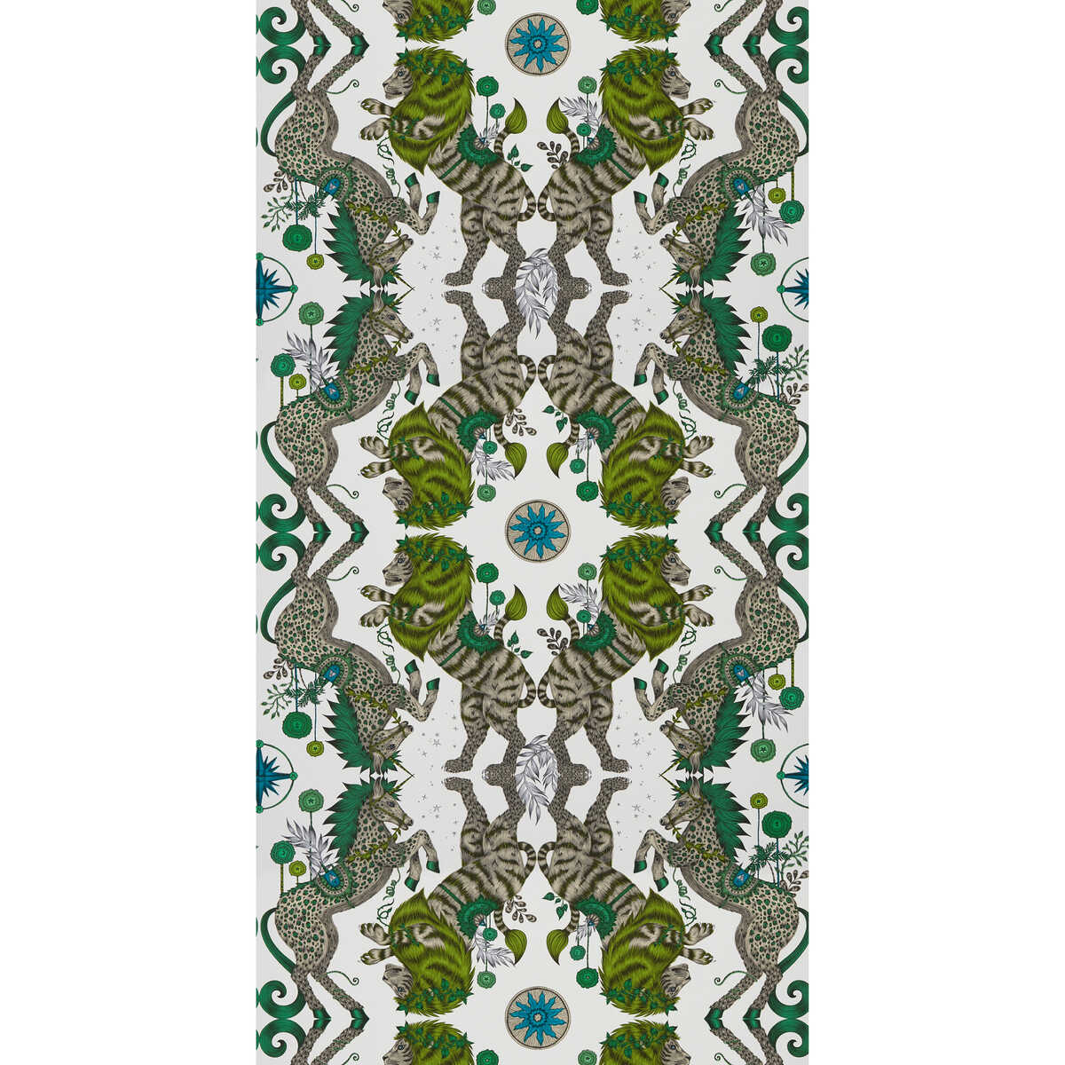 Caspian Wp - Lime - CLARKE AND CLARKE Papel pintado