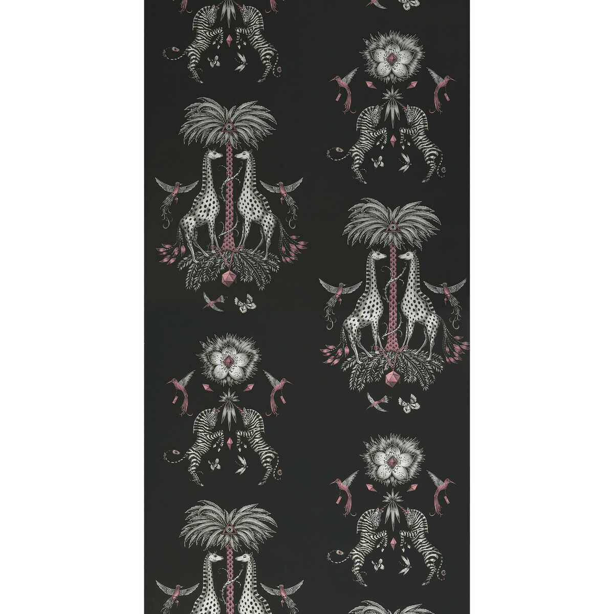 Creatura - Charcoal - CLARKE AND CLARKE Wallpaper
