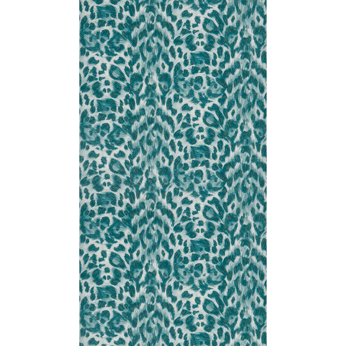 Felis - Teal/Lime - CLARKE AND CLARKE Wallpaper